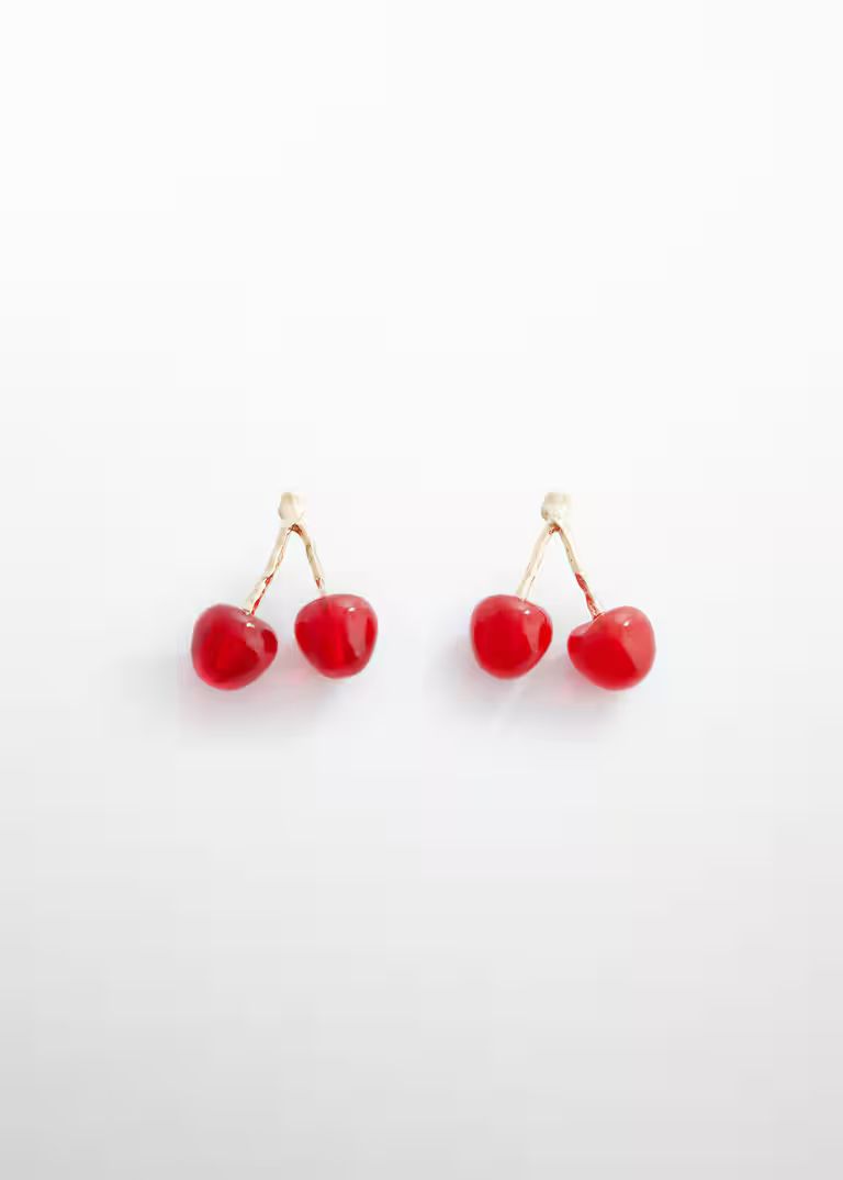 Cherry earrings -  Women | Mango USA | MANGO (US)
