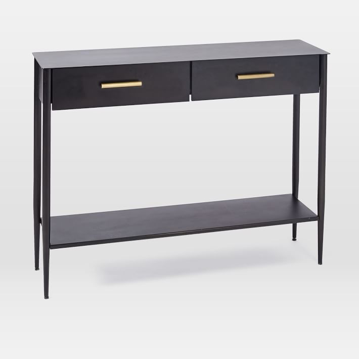 Metalwork Console - Hot-Rolled Steel Finish | West Elm (US)