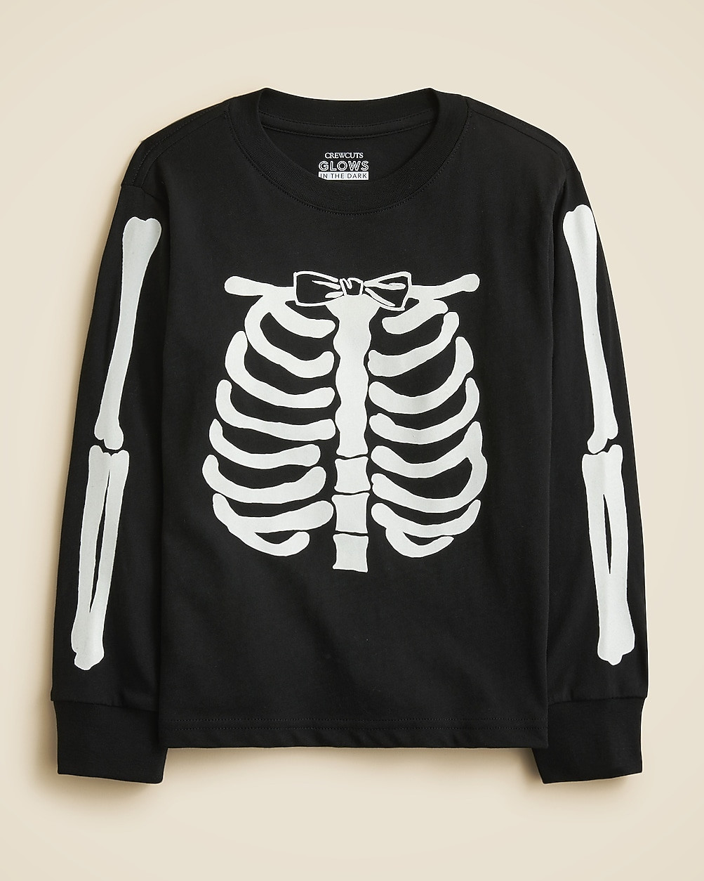 Kids' glow-in-the-dark skeleton graphic T-shirt | J. Crew US