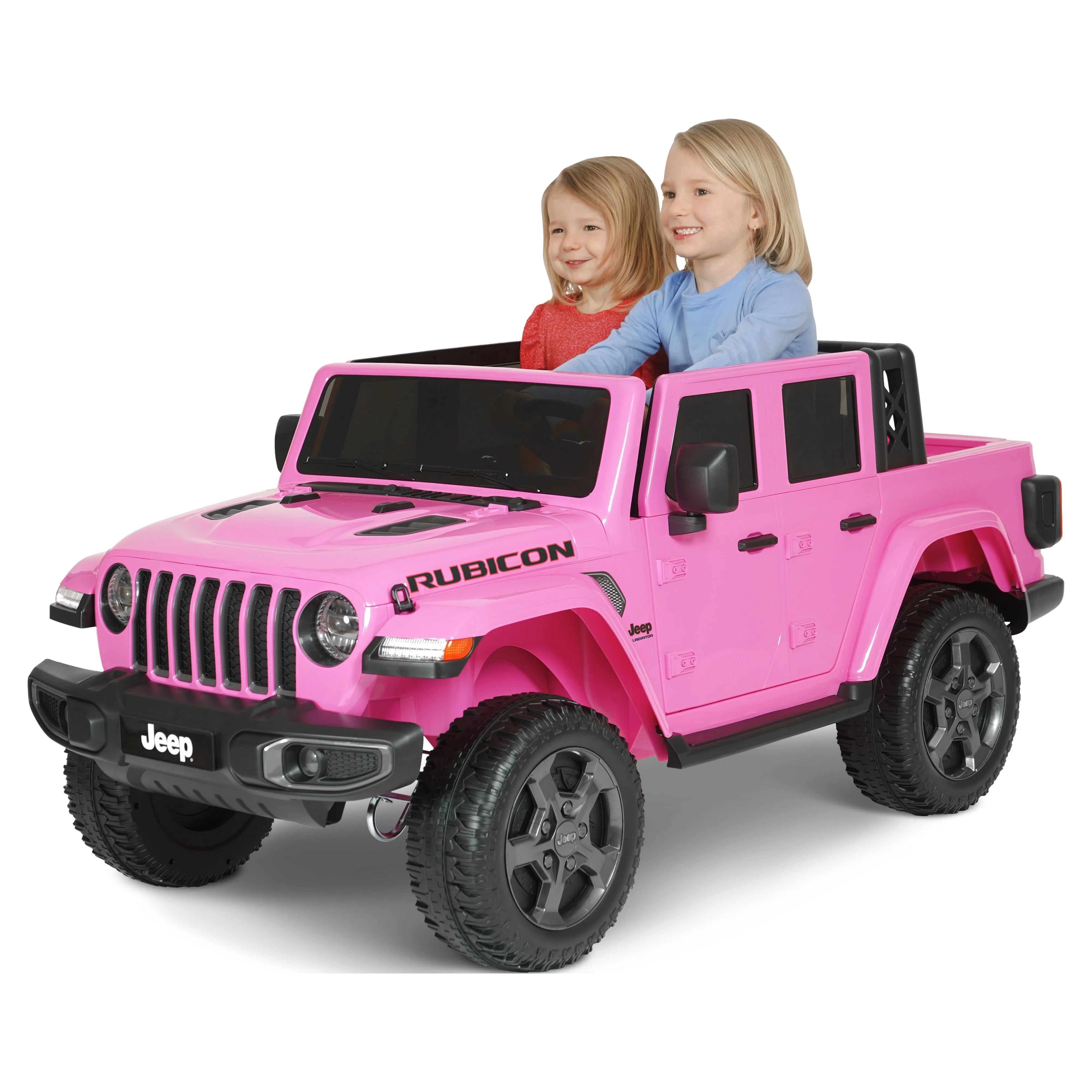 12V Jeep Gladiator Rubicon Battery Powered Ride-on by Hyper Toys, 2-Seater, Pink, for a Child Age... | Walmart (US)