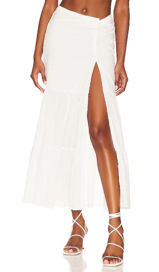 Valentina Maxi Skirt in White Lotus | Revolve Clothing (Global)