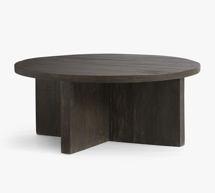 Rocklin 42" Round Reclaimed Wood Coffee Table | Pottery Barn (US)