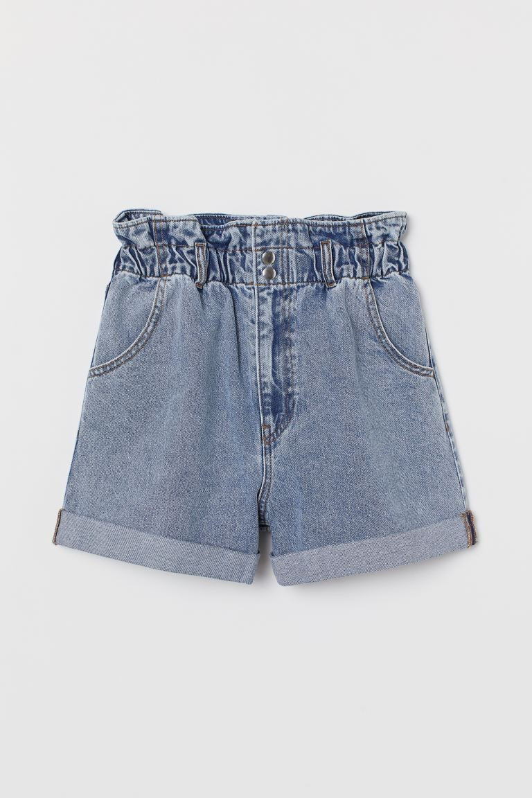 Denim Paper-bag Shorts | H&M (US + CA)