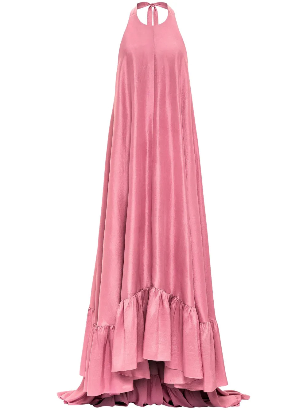 AZEEZA Sadie Halterneck Silk Gown - Farfetch | Farfetch Global