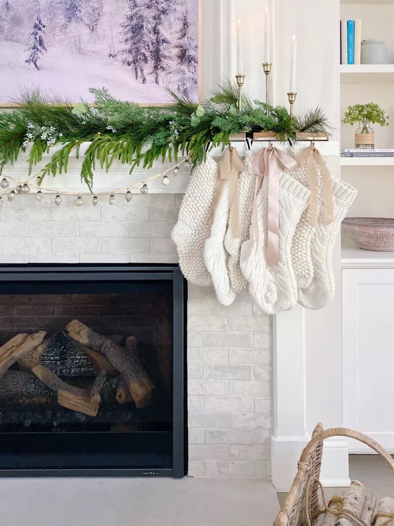Christmas Decor for your mantle!! This is from a couple years back, but I’ve found similar items to create this pretty look! I layered 2 strands of Target garland over 2 strands of Norfolk pine for a fuller look. Found some pretty neutral stockings too!

(11/20)

#LTKhome #LTKSeasonal #LTKHoliday