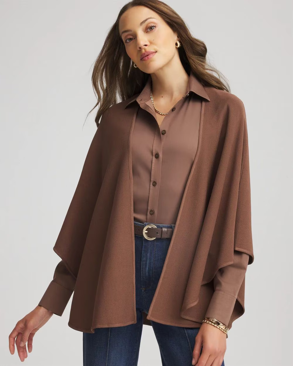 Crepe Open-Front Ruana | Chico's