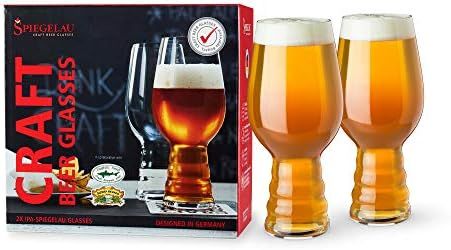 Spiegelau Craft Beer IPA Glass, Set of 2, European-Made Lead-Free Crystal, Modern Beer Glasses, D... | Amazon (US)