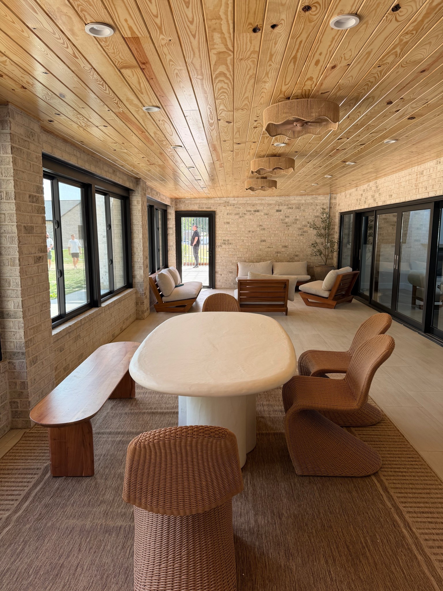 my friend Regina’s beautiful sun room! Linked what I could find here! 
