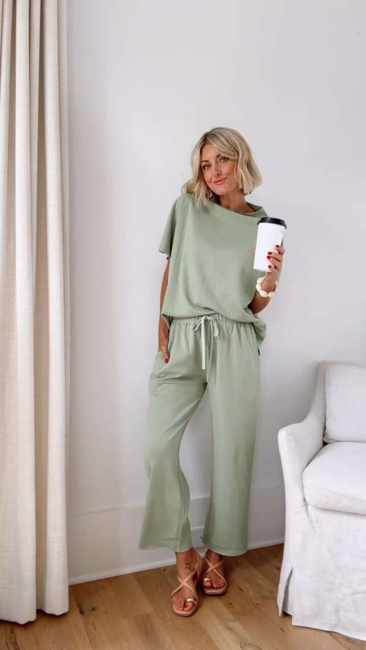 My favorite lounge set from Amazon I have in way too many colors! It's perfect for spring, especially this color! I love wearing this when I'm traveling! Wearing a S!

Loverly Grey, Amazon, lounge set, loungewear, matching set, spring outfit, travel outfit, under $50 

 #LTKSeasonal #LTKTravel