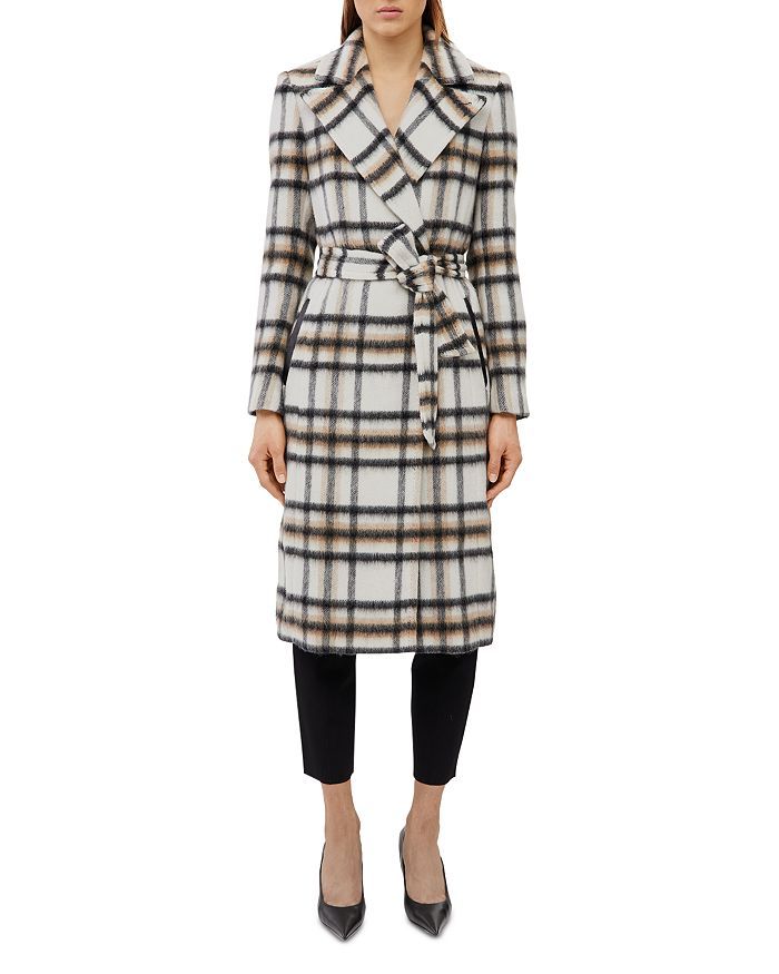 Sienna Plaid Belted Wool Blend Coat | Bloomingdale's (US)