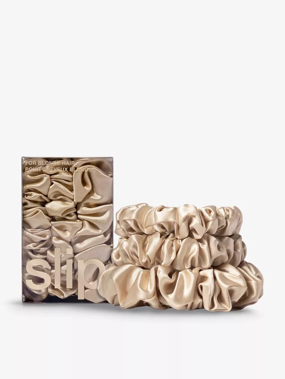 Silk scrunchies pack of three | Selfridges