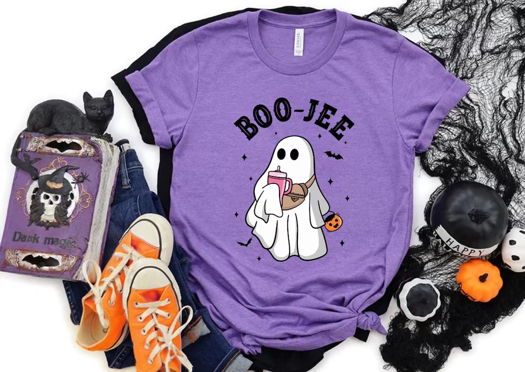 Boo Jee Shirt, Halloween Ghost Sweatshirt, Boo Shirt, Spooky Ghost Hoodie, Spooky Season Ghost Sw... | Etsy (US)