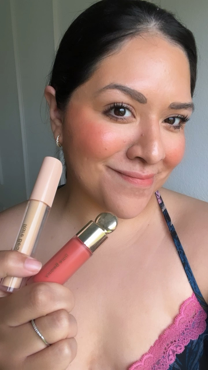 Todays simple makeup look using #RAREBEAUTY! These are my 2 favorites go-to products that have really transformed my dry and dull skin into hydrating flawless skin! 

#beauty #blush #rarebeauty 

#LTKunder50 #LTKbeauty #LTKFind
