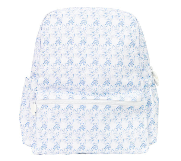 The Backpack Navy Floral Small by Apple of My Isla | Lila and Hayes