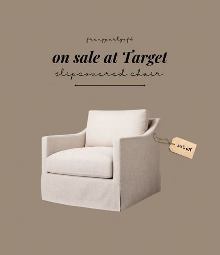 20% off this beautiful mushroom linen slipcovered chair from Target! 

#LTKsalealert #LTKhome