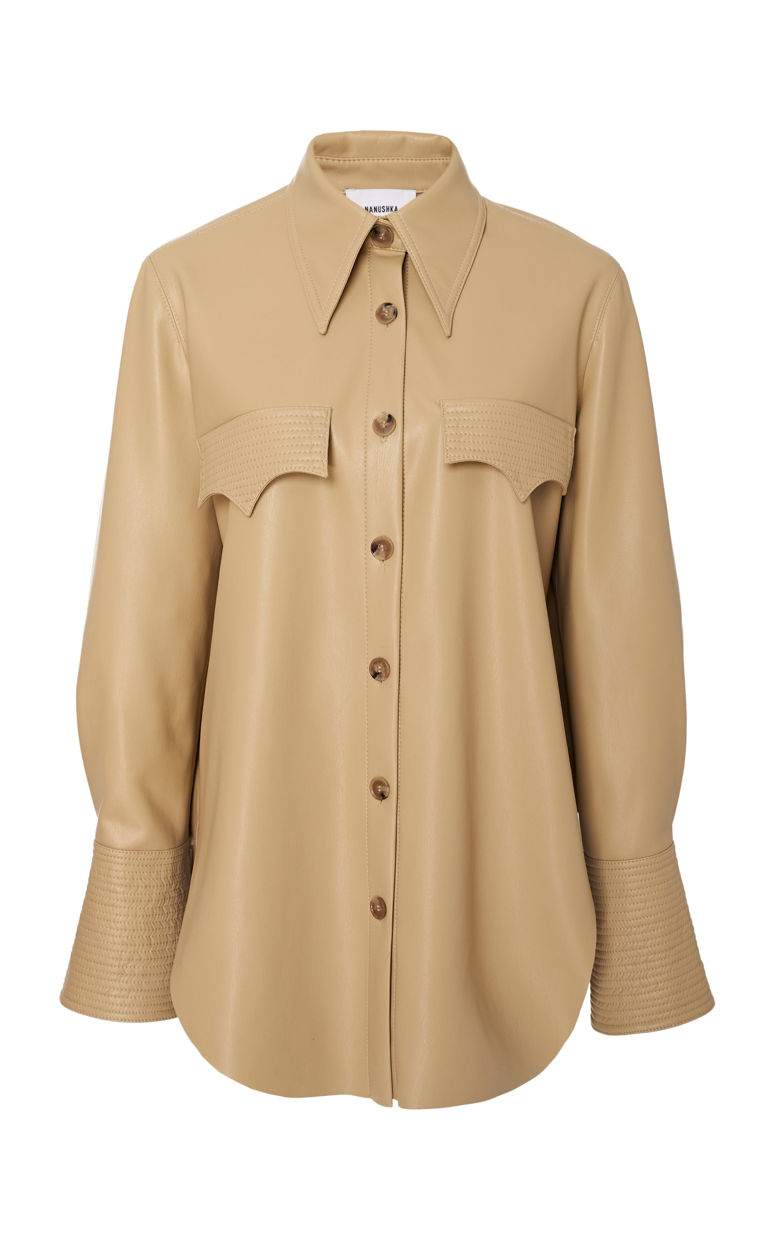 Elpi Button-Front Blouse by Nanushka | Moda Operandi | Moda Operandi Global