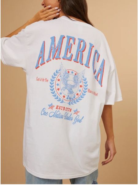 BOGO 50% off 

#america #4thofjuly #fourthofjuly #oversizedtee #graphictee #graphictshirt 

#LTKFindsUnder50 #LTKSaleAlert #LTKParties