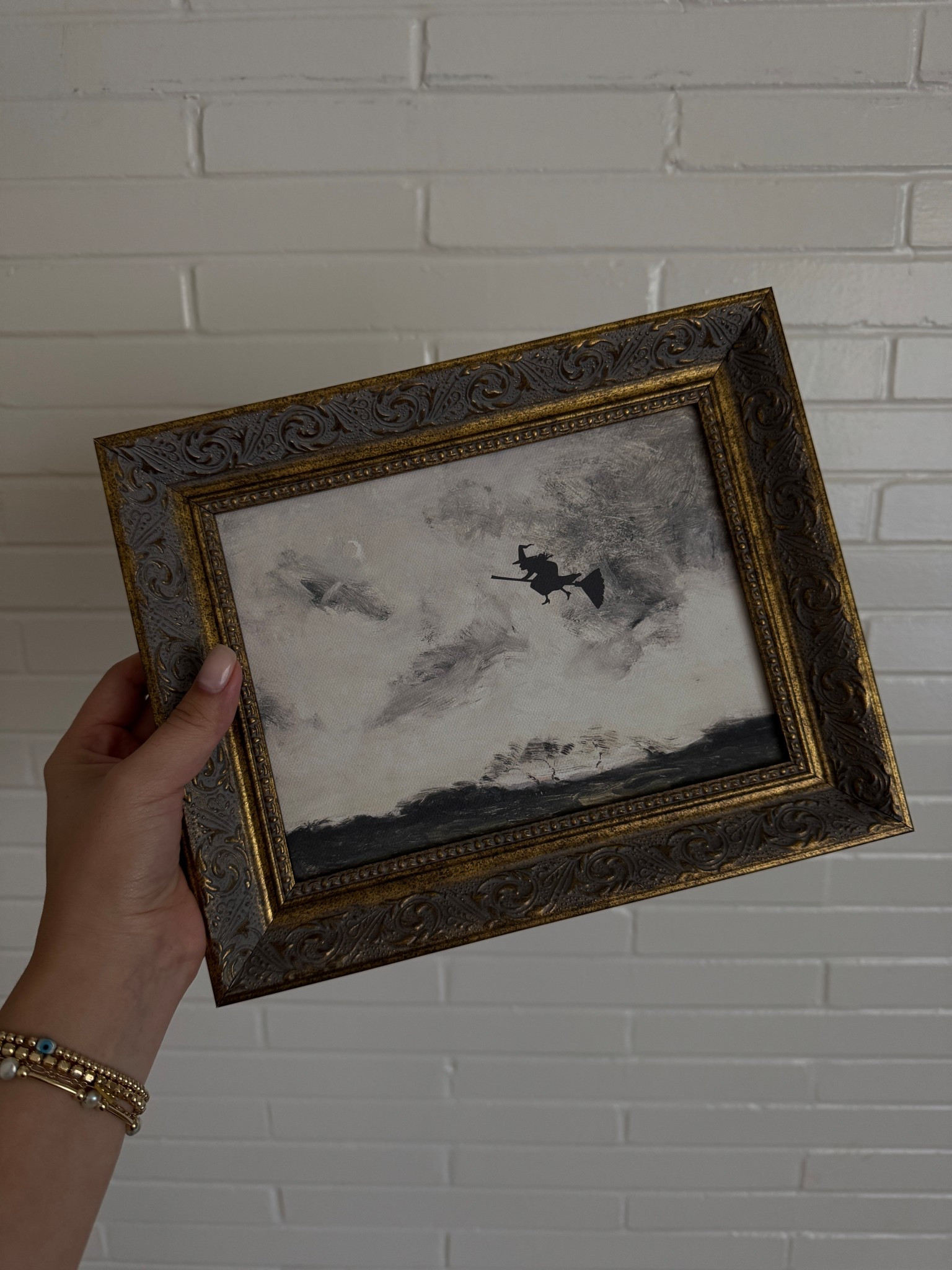 Spooky season wall art 🧹 

#LTKSeasonal #LTKHalloween #LTKFindsUnder100