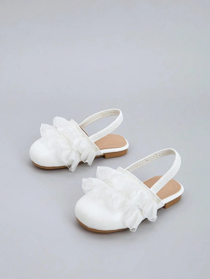 1 Pair Toddler Fashionable Cute Elastic Slip-On Flat Shoes | SHEIN