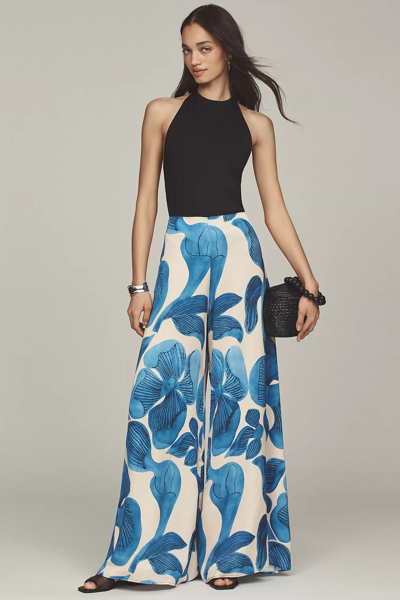 Corey Lynn Calter Grace Floral Wide-Leg Pants | Anthropologie (US)