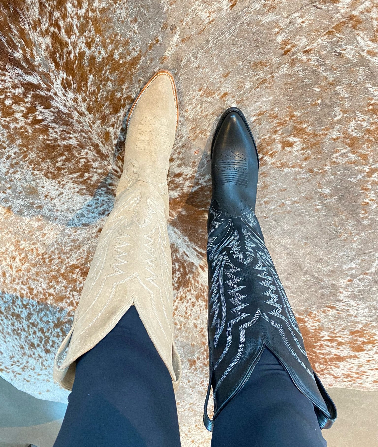 Tecovas new Abby Boot! SO comfortable! I’m a size 7.5 and had to size up to the size 8! Went home with the tan suede but will definitely be getting the black soon! P.S. I have a wide calf and these fit no problem with room to spare!

Tecovas, boots, western boots, cowboy boots, trending, best seller 

#LTKstyletip #LTKSeasonal #LTKshoecrush