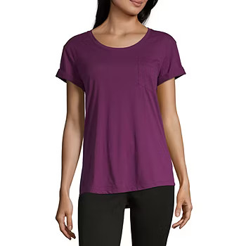 a.n.a-Womens Round Neck Short Sleeve T-Shirt - JCPenney | JCPenney