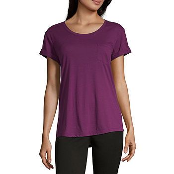 a.n.a-Womens Round Neck Short Sleeve T-Shirt - JCPenney | JCPenney