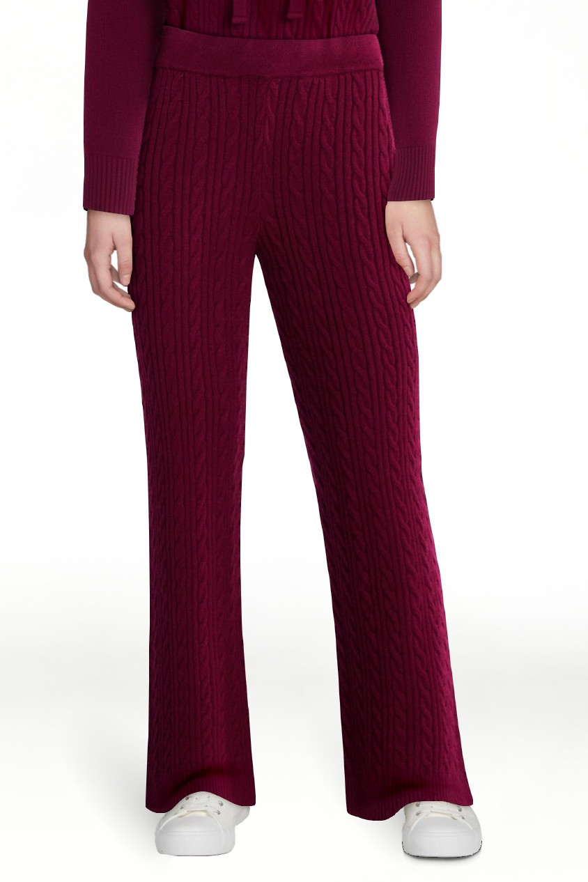 Free Assembly Women's and Women's Plus Cozy Yarn Cable Knit Sweatpants, 28.5" Inseam, Sizes XS-4X | Walmart (US)