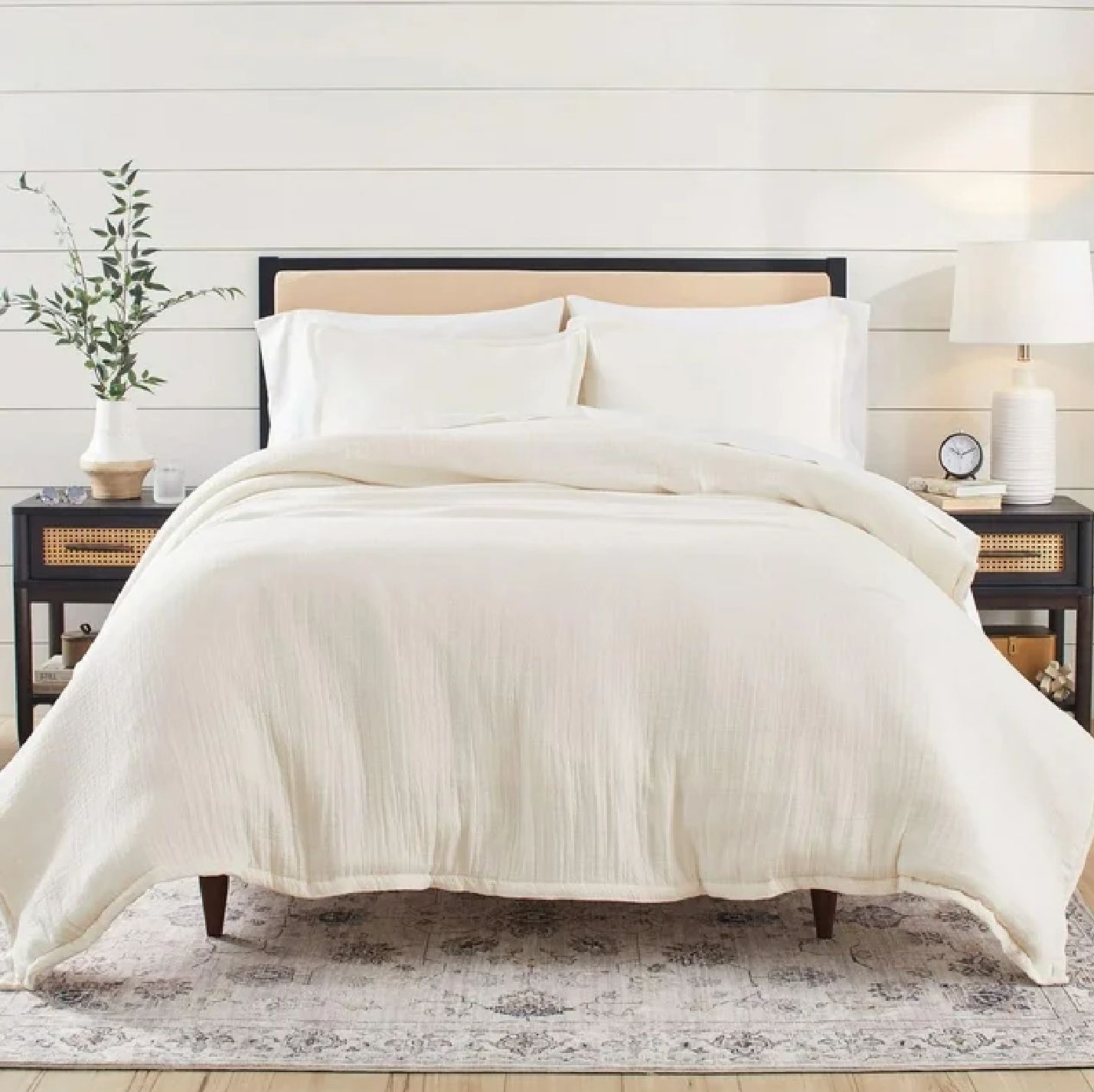 Better Homes & Gardens 3-Piece Cream Gauze Comforter Set, Adult King - Walmart.com | Walmart (US)
