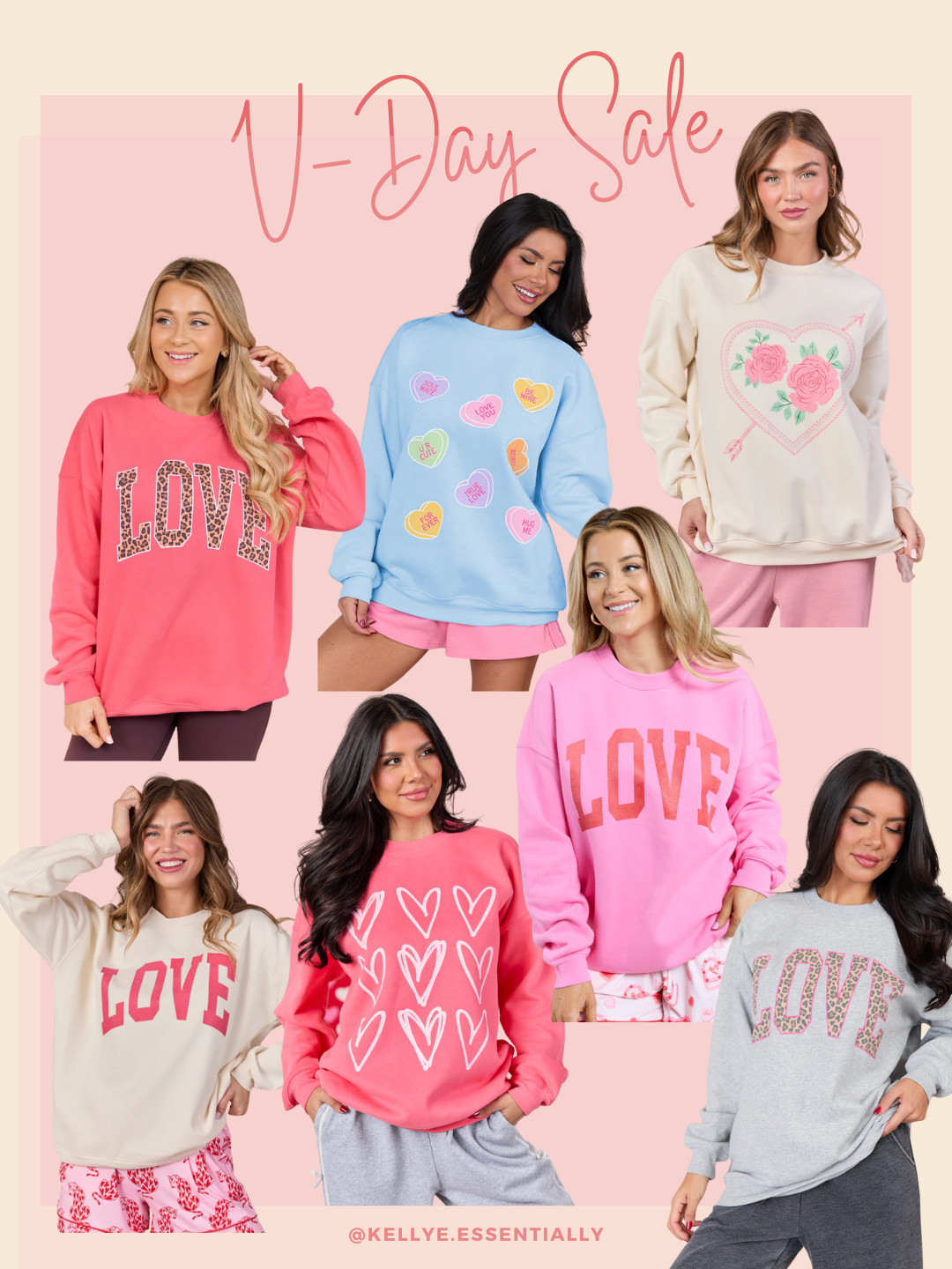 So many cute Valentine's Day graphic sweatshirt options from Pink Lily... and all marked down to $31! 🩷 

 #LTKValentine #LTKootd #LTKSaleAlert