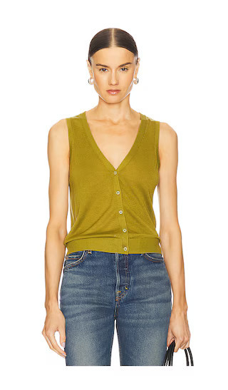 EAVES Dene Vest in Olive. - size XS | Revolve Clothing (Global)
