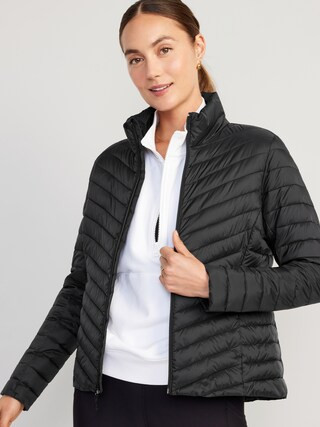 Narrow-Channel Quilted Puffer Jacket for Women | Old Navy (US)