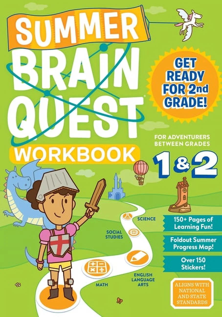 Summer Brain Quest: Summer Brain Quest: Between Grades 1 & 2 (Paperback) - Walmart.com | Walmart (US)
