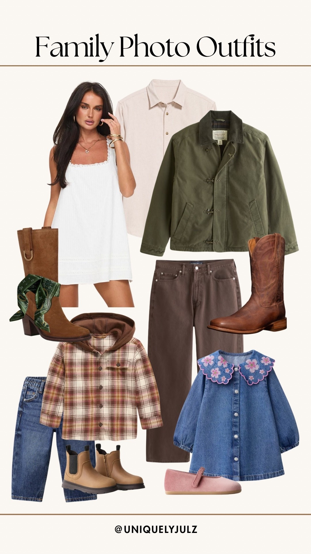 Fall family photo outfits
Fall outfits for the family 
Mommy & me outfits
Fall outfits
Toddler girl outfit
Toddler boy outfit
White dress
Denim dress
Plaid shirt
Abercrombie style
Men’s outfit
Zara style
Frye boots

#LTKmomlife #LTKSeasonal #LTKKids