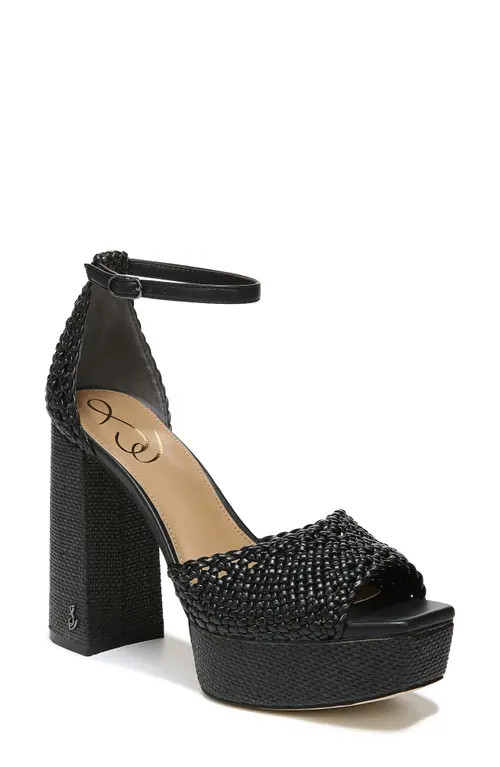 Sam Edelman Nattie Platform Sandal in Black at Nordstrom, Size 9.5 | Nordstrom