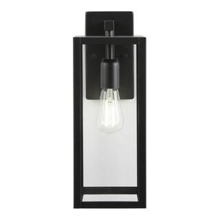 Check The Home Depot's Q&A Before Buying: Hampton Bay Hurley 16 in. 1-Light Modern Black Hardwire... | The Home Depot