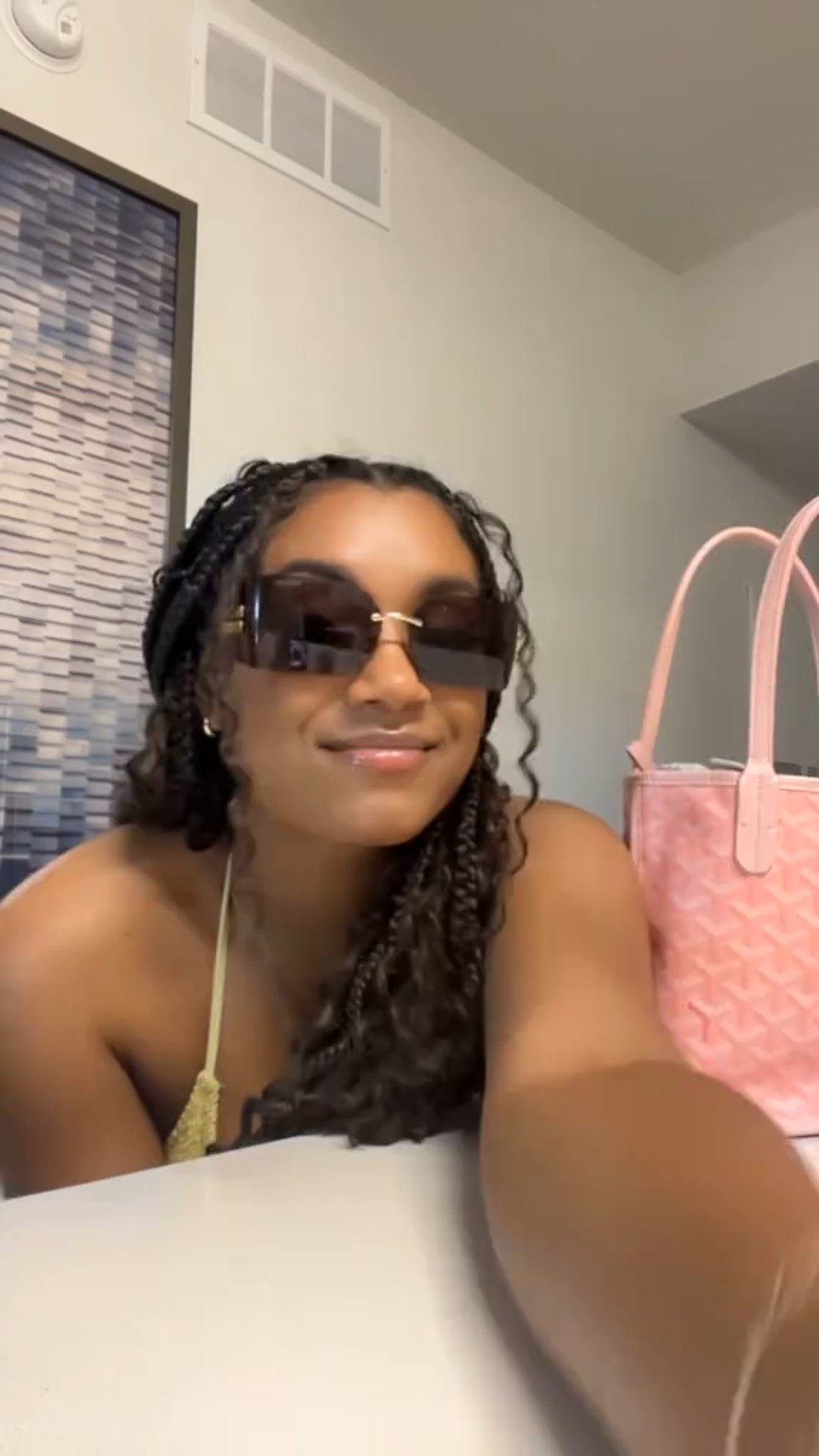 Sunshine looks better in yellow 💛🎶
This bikini is such a happy pop of color, and I paired it with colorful striped linen shorts for an easy, breezy summer vibe.
Added my Miu Miu sunnies and the pink Goyard bag  for a playful finish.
Everything is linked & true to size ✨

🛍 Tap to shop this feel-good summer look.

#LTKTravel #LTKootd #LTKSeasonal