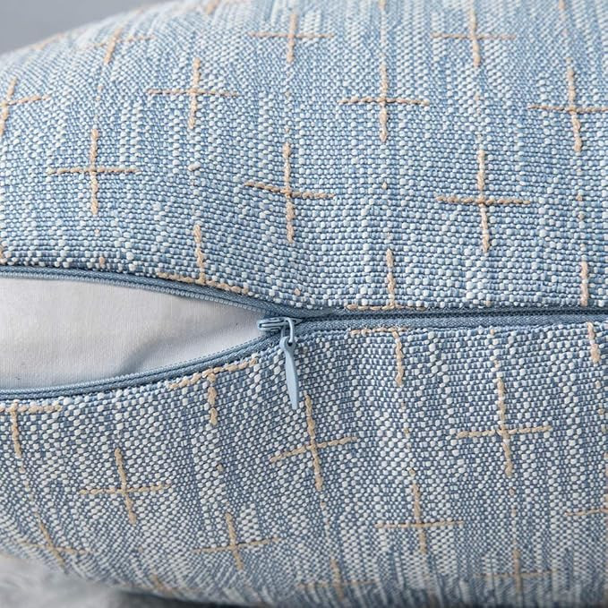 MIULEE Pack of 2 Decorative Burlap Linen Throw Pillow Covers Modern Farmhouse Pillowcase Rustic W... | Amazon (US)