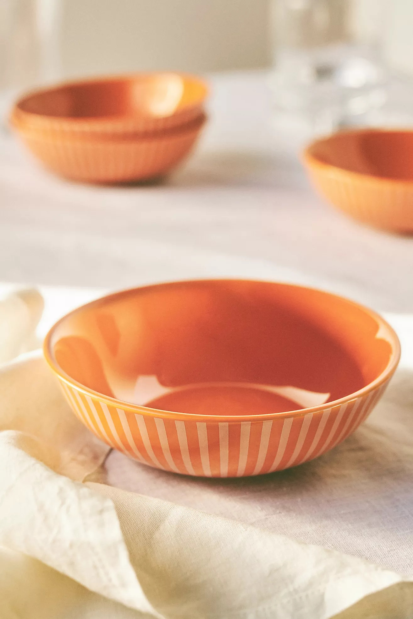 Lyla Striped Bowls, Set of 4 | Anthropologie (US)