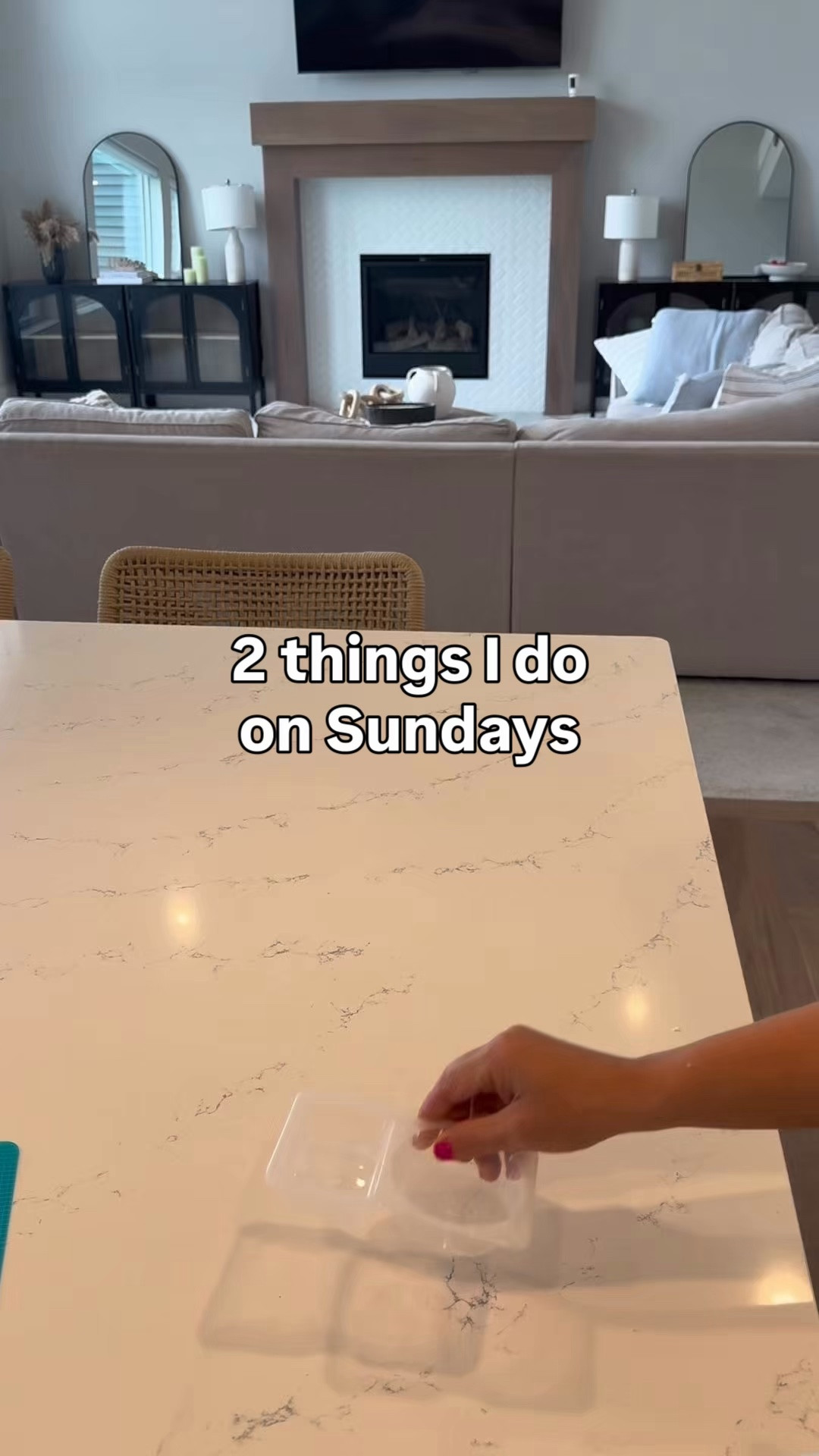 Two things I do on Sundays to make summer easier ☀️

A little prep now saves so much time (and stress!) during the week.

✨ 1. Food prep
I like to have a few grab-and-go options ready:
• Yogurt bark for easy summer snacks 🍓
• Lunches prepped for myself
• Breakfast muffins for the girls so mornings are simple

I’m sharing the recipes below so you can try them too!

✨ 2. Restocking the spaces we use every day
There’s nothing worse than reaching for something you need and realizing it’s gone, so I take a few minutes to reset our supplies.

My laundry room reset included my stain caddy, stocked with:
🧼 Stain remover spray
🧼 OxiClean or stain powder
🧼 Laundry brush
🧼 White cloths/rags
🧼 Shout wipes or stain sticks for quick messes
🧼 Any laundry essentials I’m running low on

I also restocked under the kitchen sink with:
✨ Dishwasher tablets
✨ Microfiber cloths
✨ Sanitizing wipes

Everything is cleaned up, stocked, and ready to go — making the busy summer weeks feel a little smoother. 🤍

What’s one thing you do on Sundays that makes your week easier?

#restocking #foodprep

#LTKdayinmylife #LTKHome #LTKmomlife