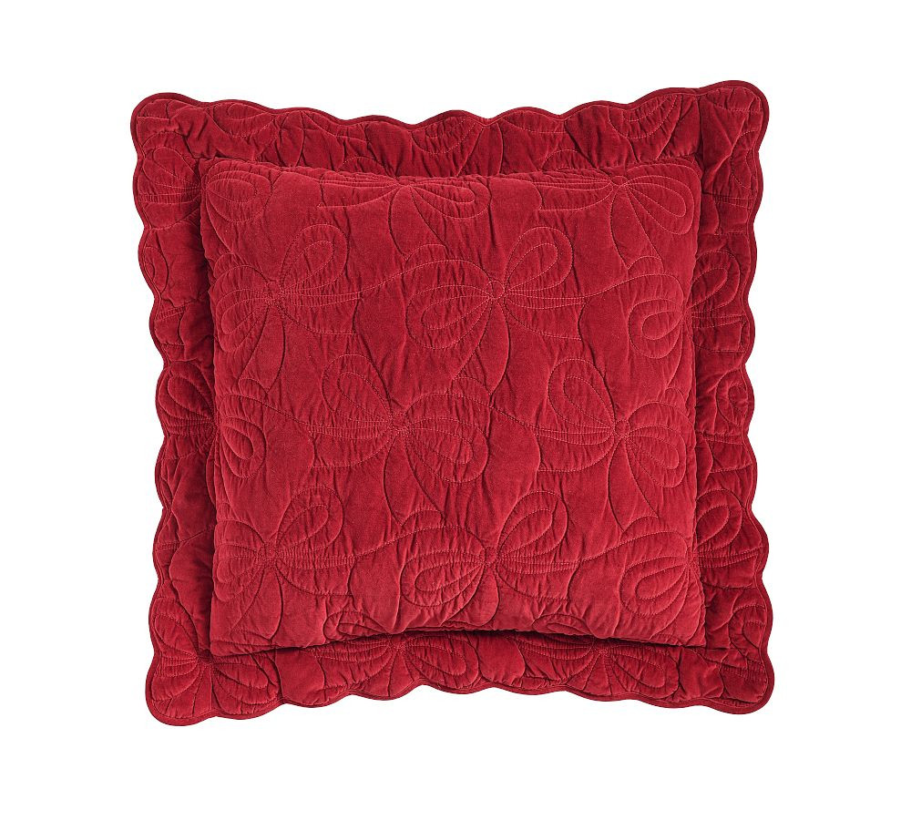 Monique Lhuillier Cherie Bow Shams, Euro Multi | Pottery Barn (US)