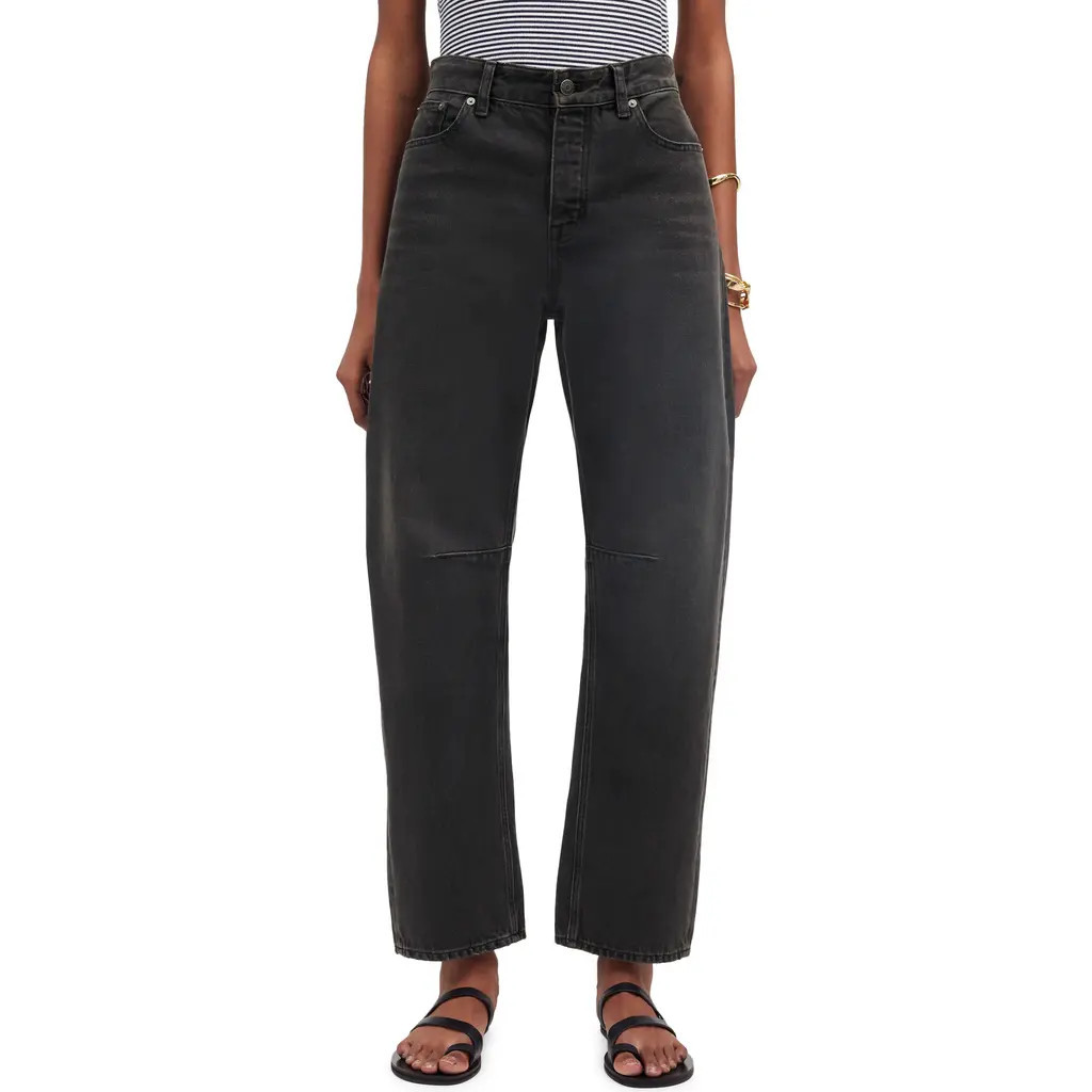 Madewell The Darted Barrel Leg Jeans in Olenda Wash at Nordstrom, Size 27 | Nordstrom