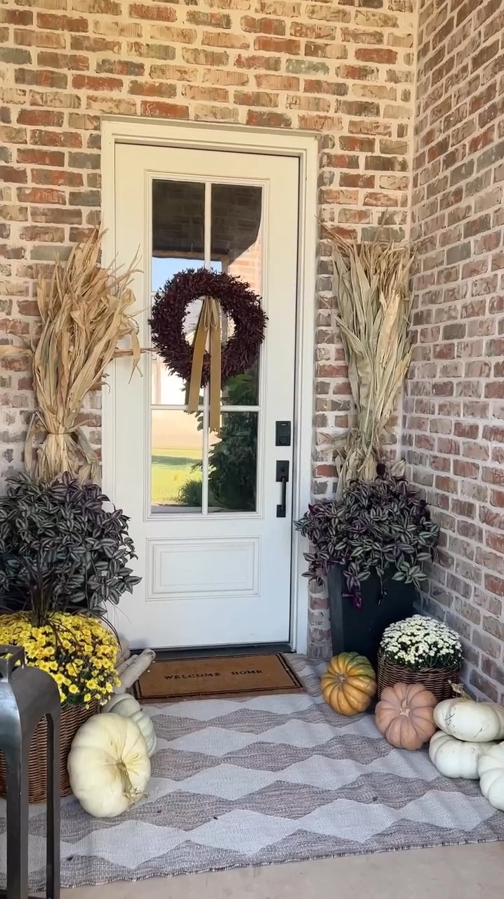 Front door decor #falldecor #fall2024 #autumnvibes 

#LTKHome #LTKFallSale #LTKSeasonal