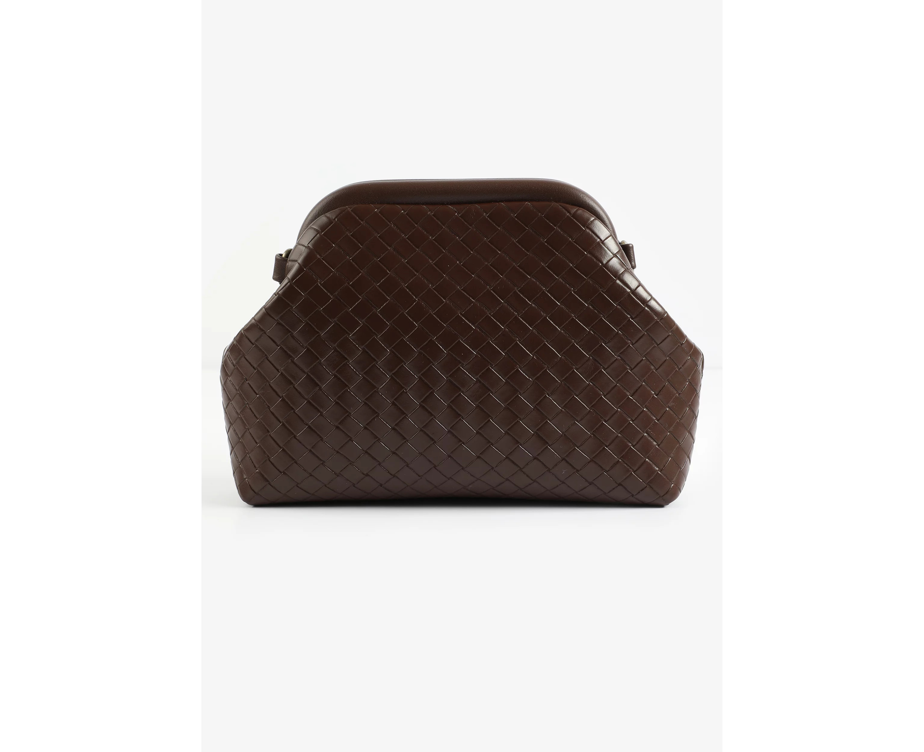 Faux Leather Clam Shell Woven Crossbody Bag | maurices | Maurices