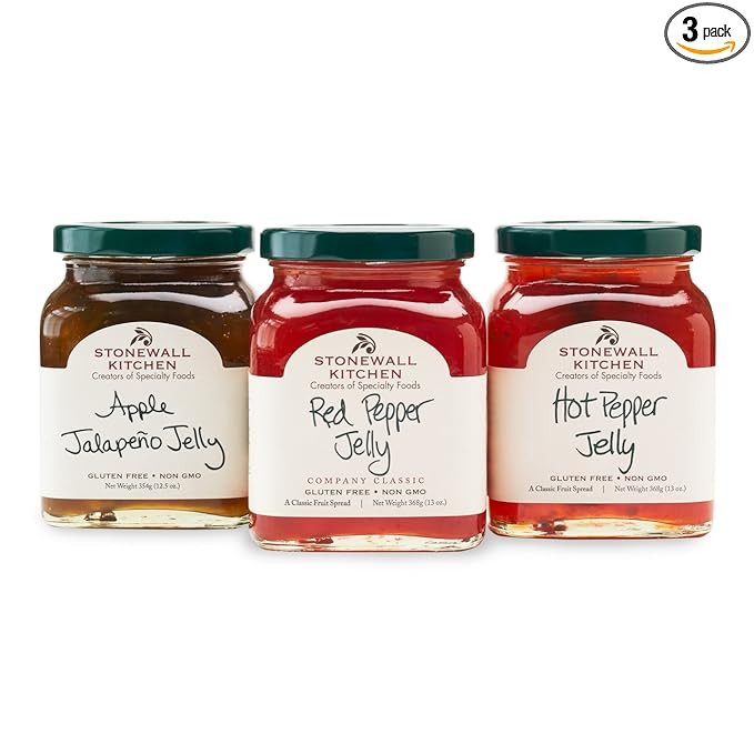 Stonewall Kitchen Our Pepper Jelly Collection (3 pc Collection) | Amazon (US)