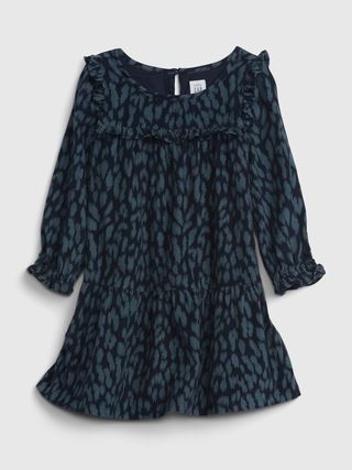 Toddler Corduroy Print Ruffle Dress | Gap (US)