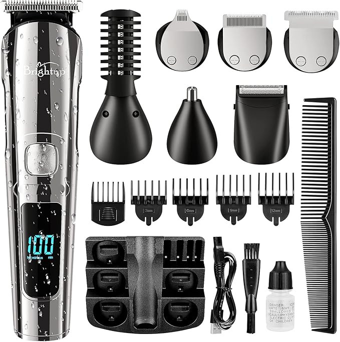 Brightup Beard Trimmer for Men, Hair Clippers & Hair Trimmer, IPX7 Waterproof Mustache Body Nose ... | Amazon (US)