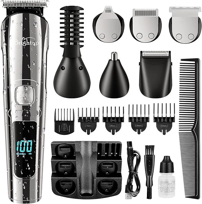 Brightup Beard Trimmer for Men, Hair Clippers & Hair Trimmer, IPX7 Waterproof Mustache Body Nose ... | Amazon (US)