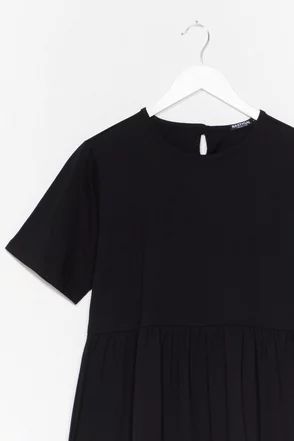 Flowy Tiered Midi T-Shirt Dress | Nasty Gal (US)