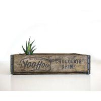 Vintage YooHoo Crate / Me For Yoohoo Chocolate Drink Divided Wood crate | Etsy (US)